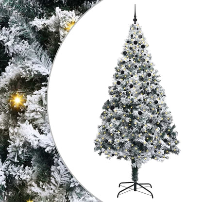 Albero di Natale con 300 LED con supporto Bianco 300 cm PVC
