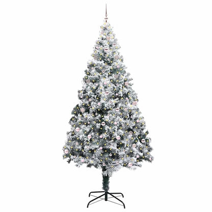 Albero di Natale con 300 LED con supporto Bianco 300 cm PVC