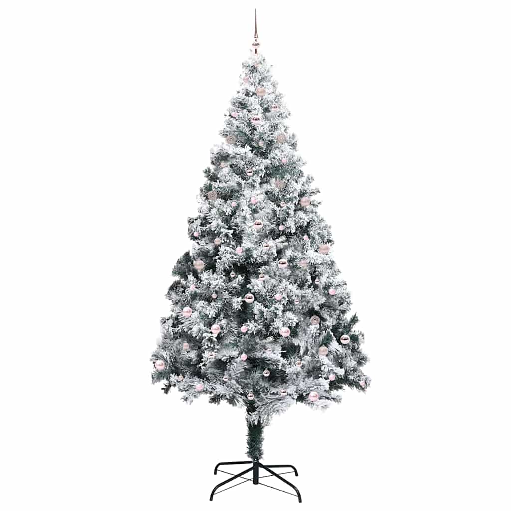 Albero di Natale con 300 LED con supporto Bianco 300 cm PVC