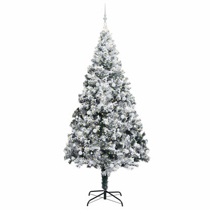 Albero di Natale con 300 LED con supporto Bianco 300 cm PVC
