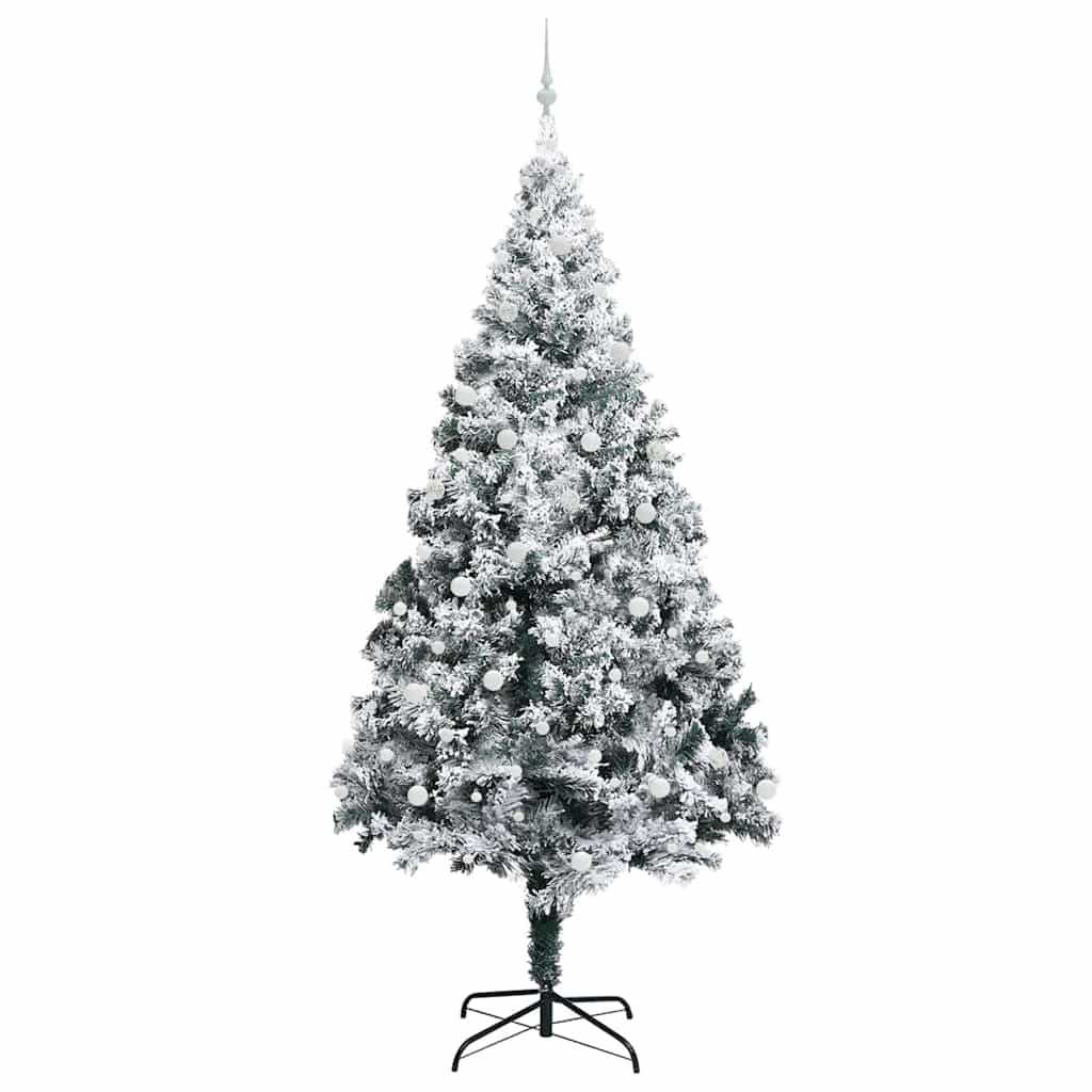 Albero di Natale con 300 LED con supporto Bianco 300 cm PVC