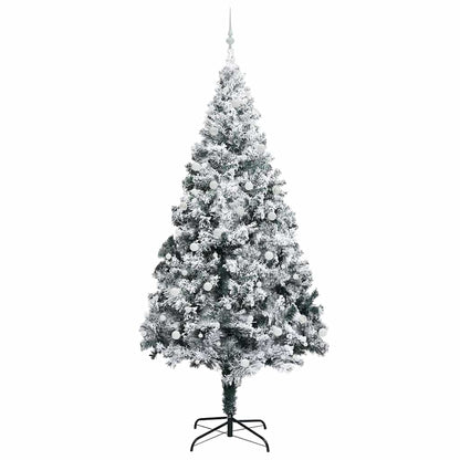 Albero di Natale con 300 LED con supporto Bianco 300 cm PVC