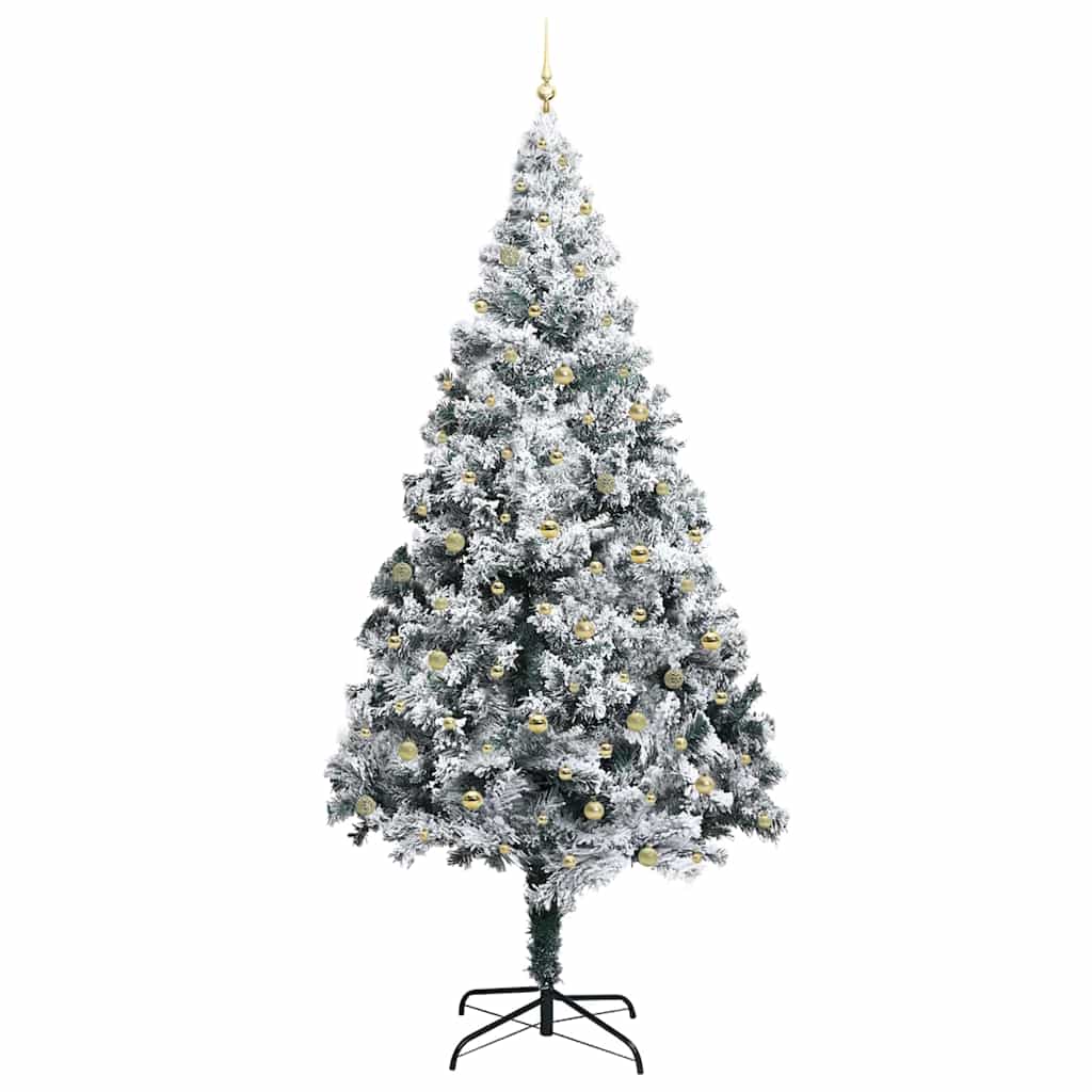 Albero di Natale con 300 LED con supporto Bianco 300 cm PVC