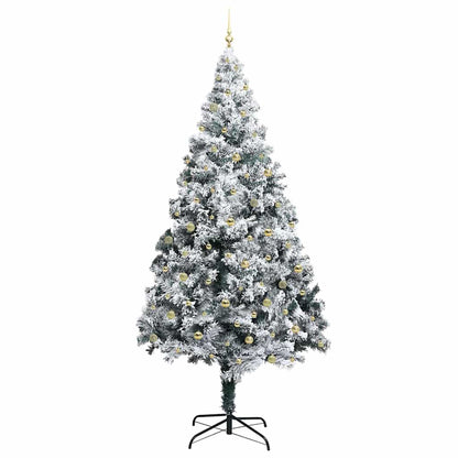 Albero di Natale con 300 LED con supporto Bianco 300 cm PVC