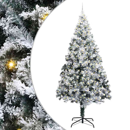 Albero di Natale con 300 LED con supporto Bianco 300 cm PVC