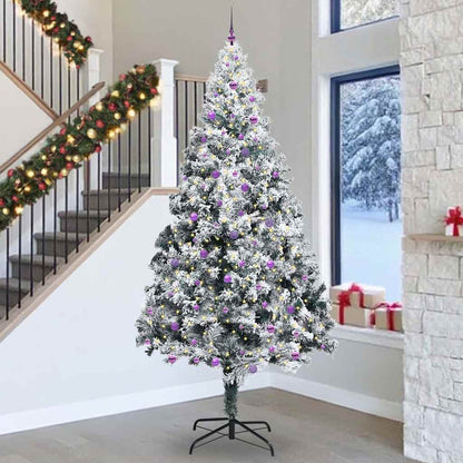 Albero di Natale con 300 LED con supporto Bianco 300 cm PVC