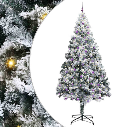 Albero di Natale con 300 LED con supporto Bianco 300 cm PVC