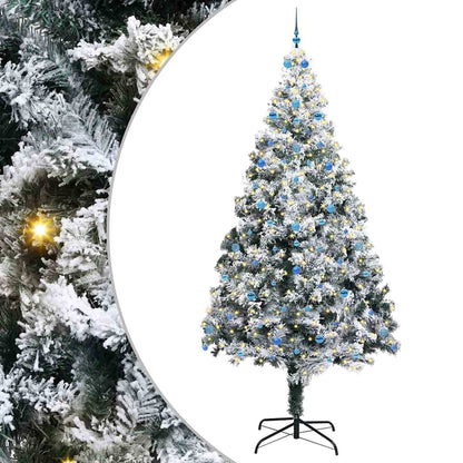 Albero di Natale con 300 LED con supporto Bianco 300 cm PVC