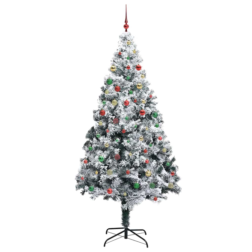 Albero di Natale con 300 LED con supporto Bianco 300 cm PVC