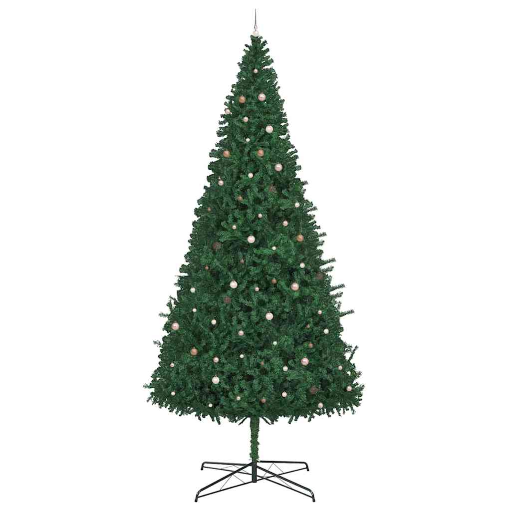 Albero di Natale con luci a corde decorative Verde 400 cm PVC