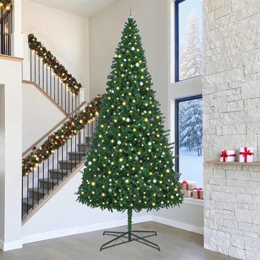 Albero di Natale con luci a corde decorative Verde 400 cm PVC