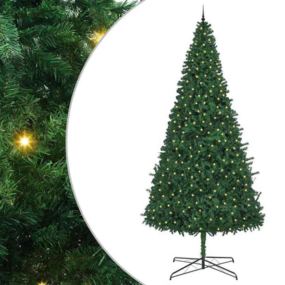 Albero di Natale con luci a corde decorative Verde 400 cm PVC