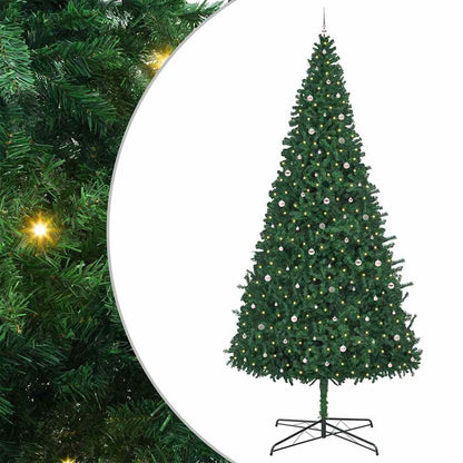 Albero di Natale con luci a corde decorative Verde 400 cm PVC