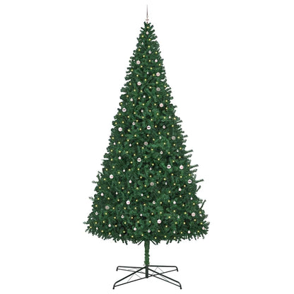 Albero di Natale con luci a corde decorative Verde 400 cm PVC