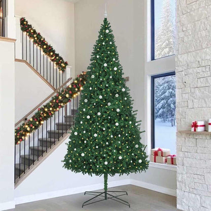 Albero di Natale con luci a corde decorative Verde 400 cm PVC