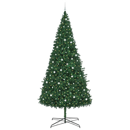 Albero di Natale con luci a corde decorative Verde 400 cm PVC