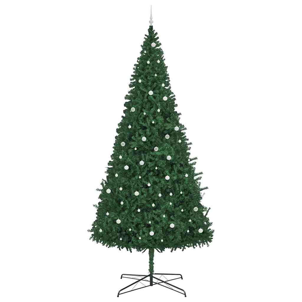 Albero di Natale con luci a corde decorative Verde 400 cm PVC