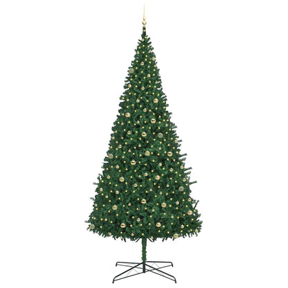 Albero di Natale con luci a corde decorative Verde 400 cm PVC