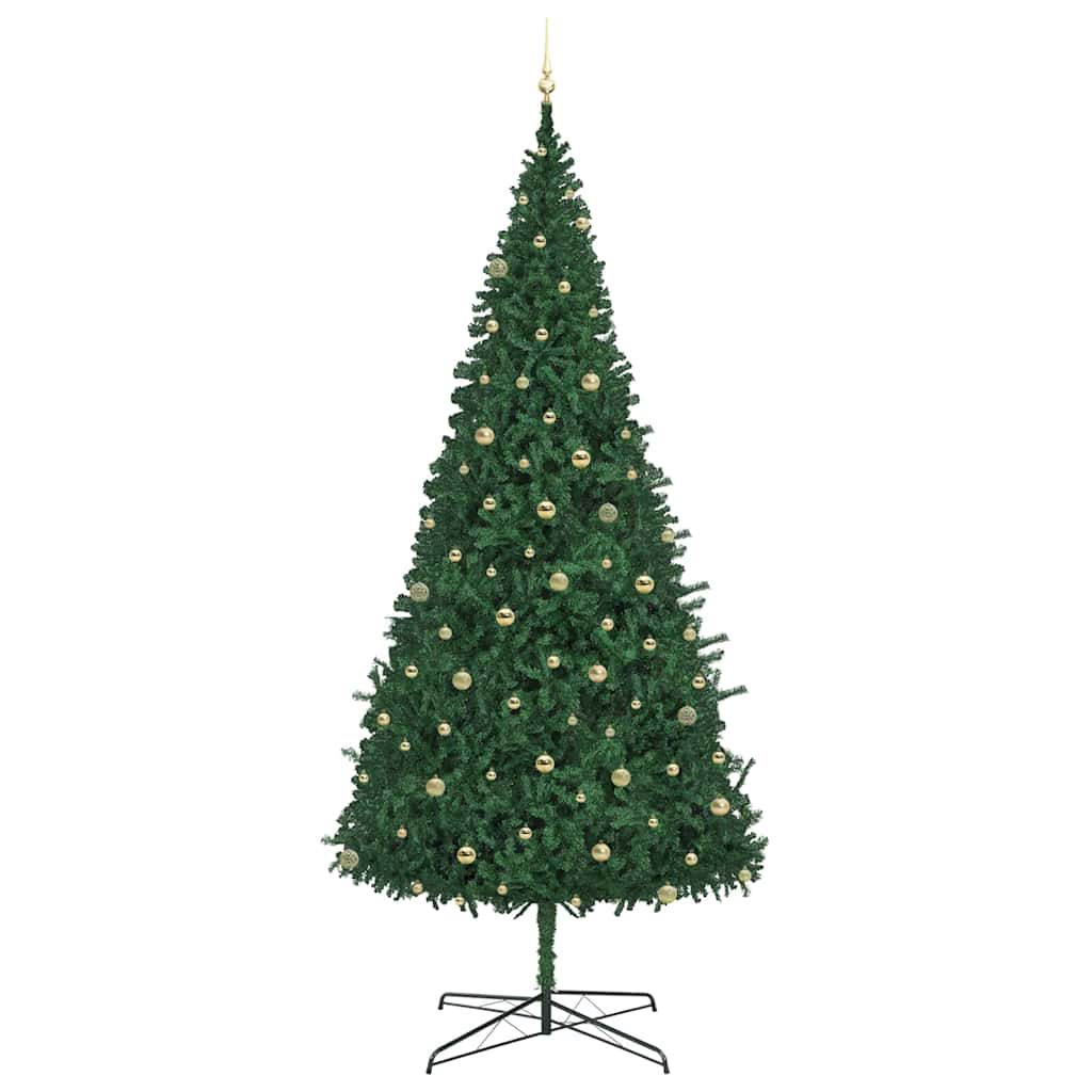 Albero di Natale con luci a corde decorative Verde 400 cm PVC