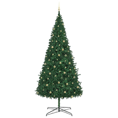 Albero di Natale con luci a corde decorative Verde 400 cm PVC