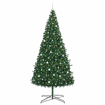 Albero di Natale con luci a corde decorative Verde 400 cm PVC