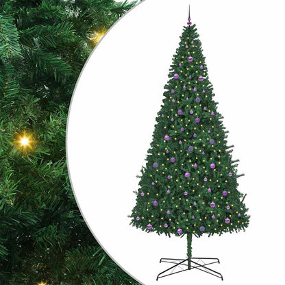 Albero di Natale con luci a corde decorative Verde 400 cm PVC