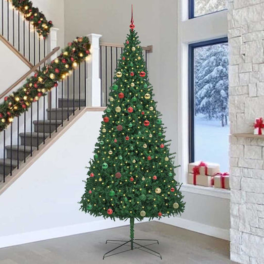 Albero di Natale con luci a corde decorative Verde 400 cm PVC