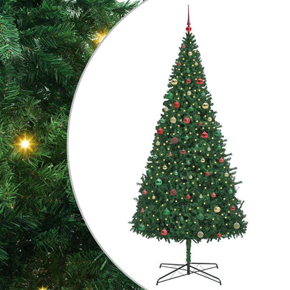 Albero di Natale con luci a corde decorative Verde 400 cm PVC