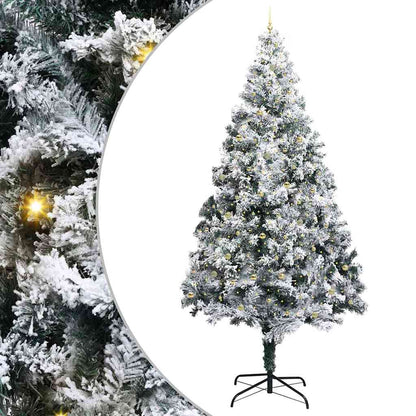 Albero di Natale artificiale pre-illuminato con set di palline