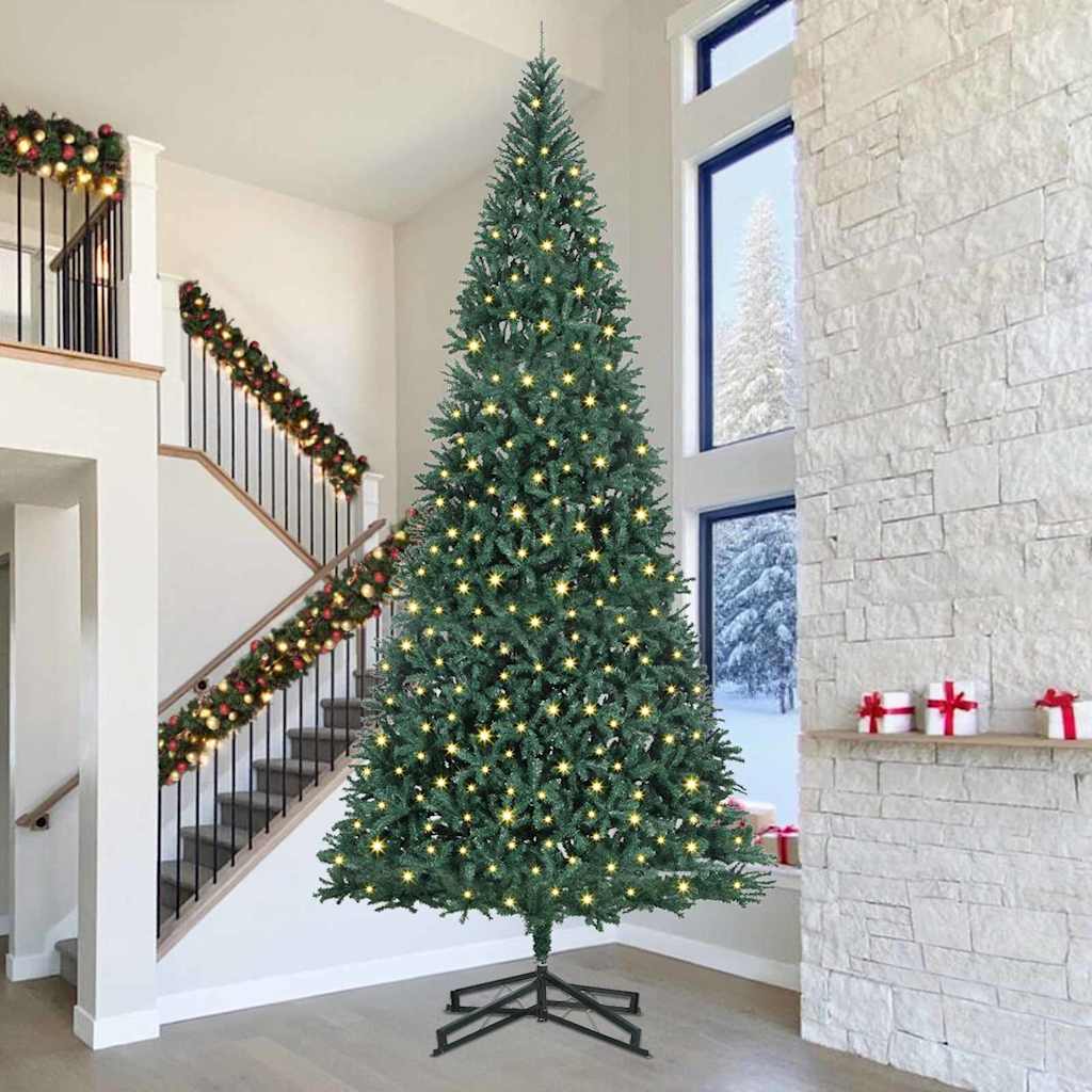 Albero di Natale artificiale preilluminato Verde 500 cm PVC