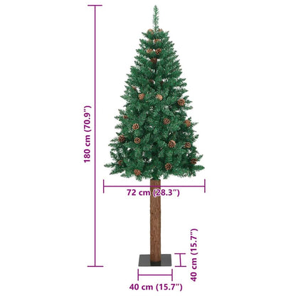 Albero di Natale snodato con 300 LED con supporto Verde 180 cm