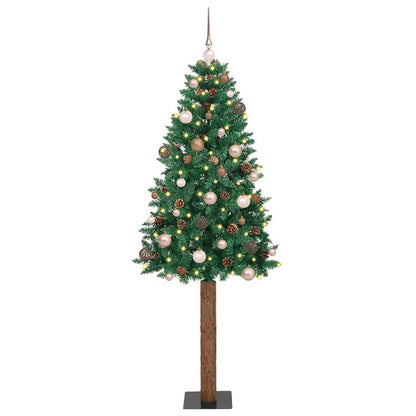 Albero di Natale snodato con 300 LED con supporto Verde 180 cm