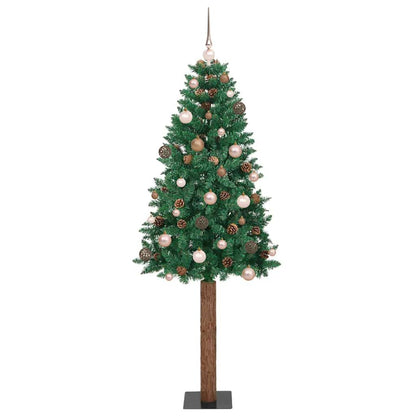 Albero di Natale snodato con 300 LED con supporto Verde 180 cm