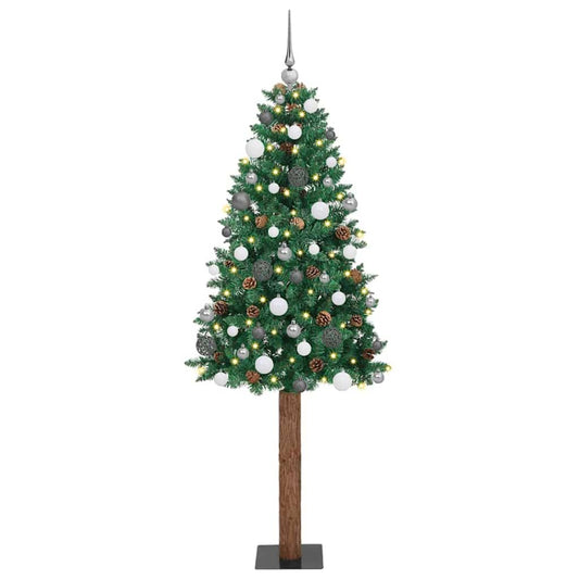 Albero di Natale snodato con 300 LED con supporto Verde 180 cm