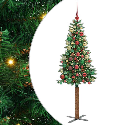 Albero di Natale snodato con 300 LED con supporto Verde 180 cm