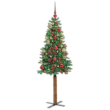 Albero di Natale snodato con 300 LED con supporto Verde 180 cm