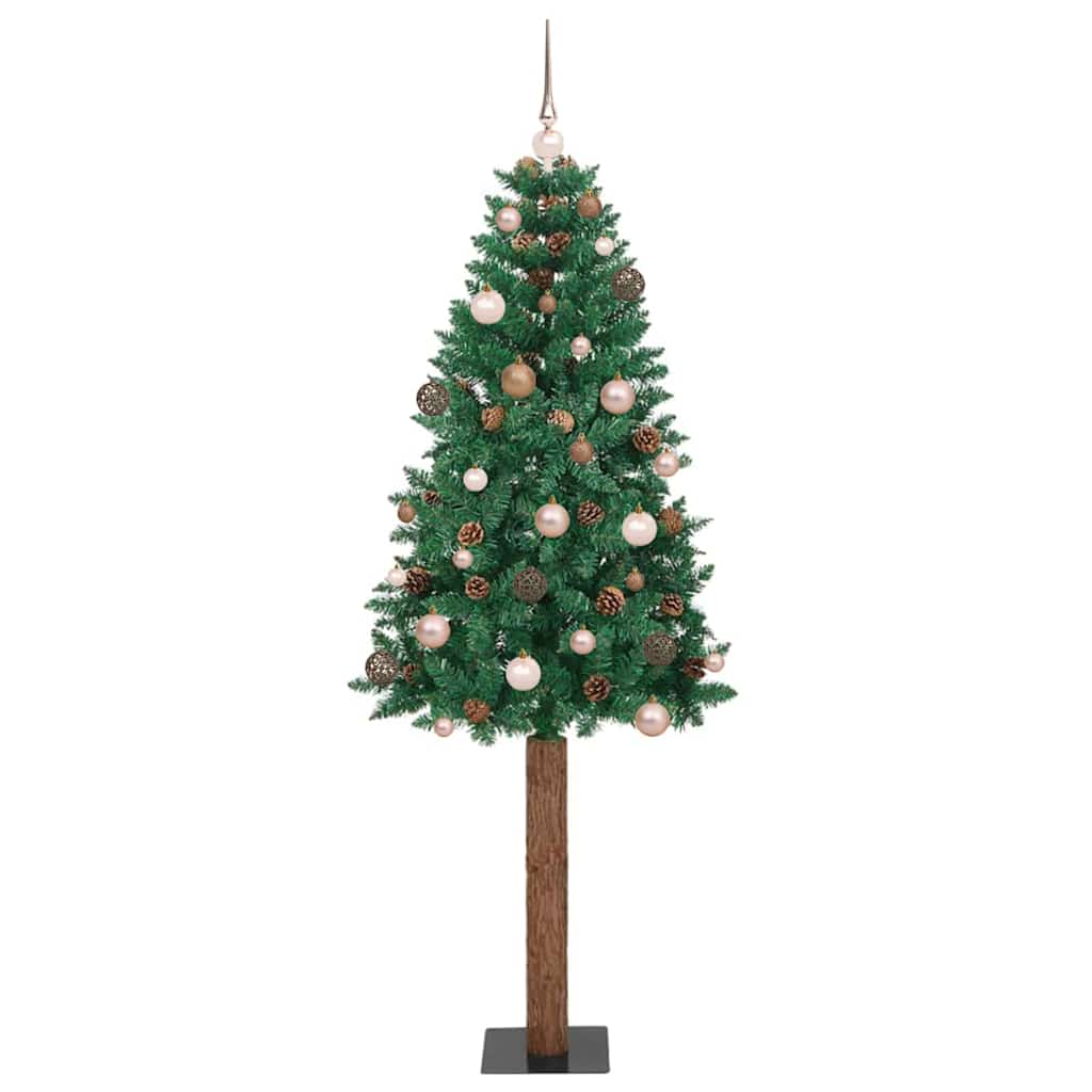 Albero di Natale snodato con 300 LED con supporto Verde 210 cm