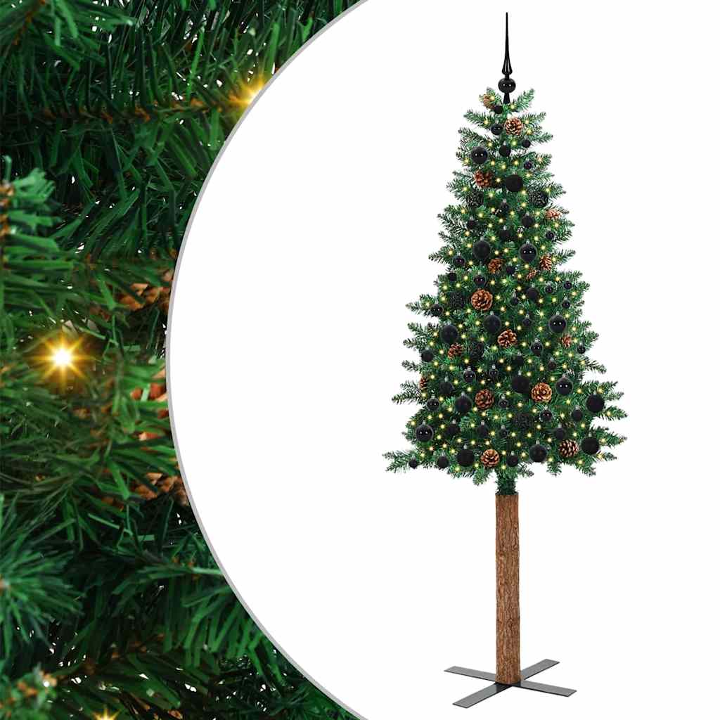 Albero di Natale snodato con 300 LED con supporto Verde 210 cm | homemem39