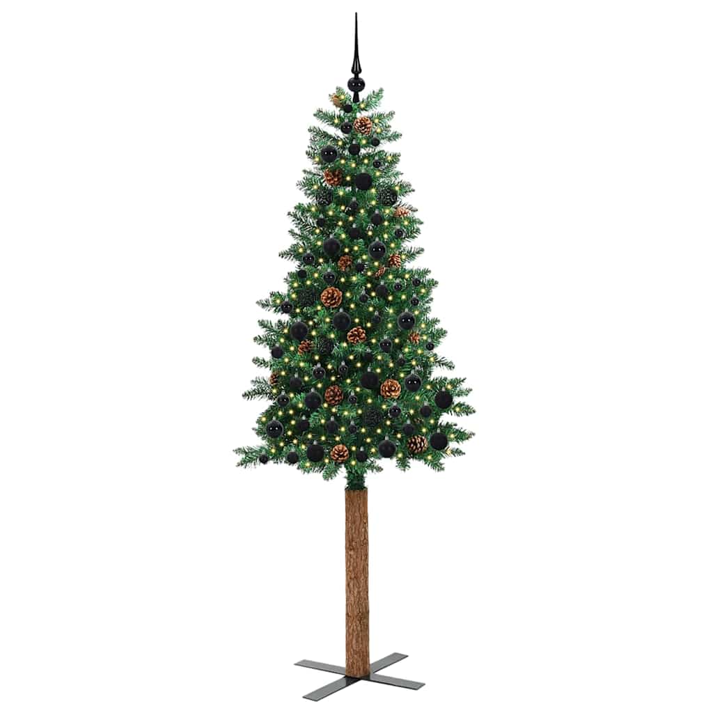 Albero di Natale snodato con 300 LED con supporto Verde 210 cm | homemem39