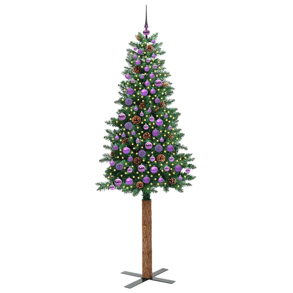 Albero di Natale snodato con 300 LED con supporto Verde 210 cm | homemem39