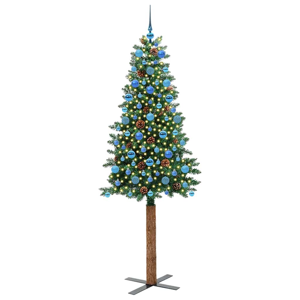 Albero di Natale snodato con 300 LED con supporto Verde 210 cm | homemem39