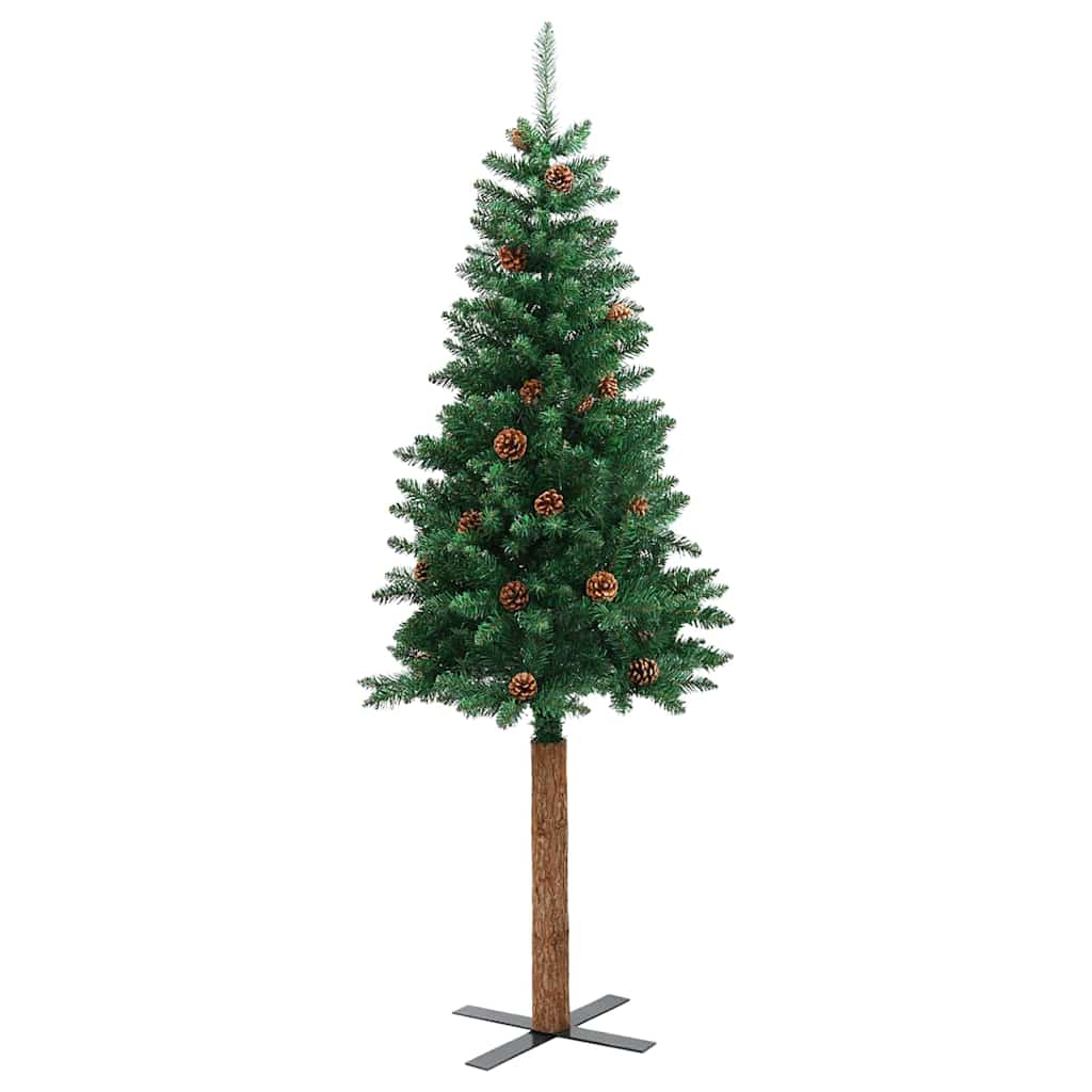 Albero di Natale snodato con 300 LED con supporto Verde 210 cm