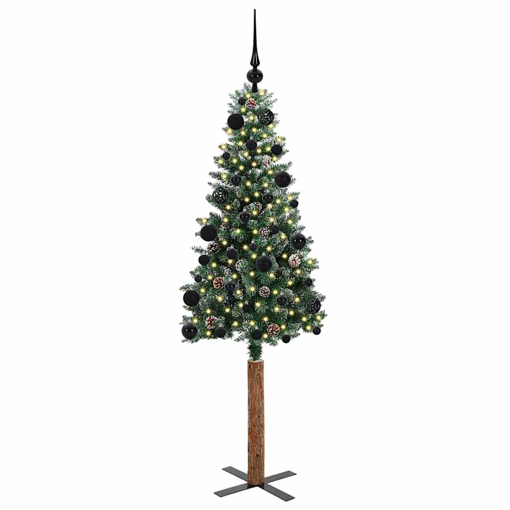 Albero di Natale snodato con 150 LED con supporto Verde 150 cm | homemem39