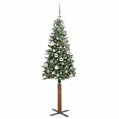 Albero di Natale snodato con 150 LED con supporto Verde 150 cm