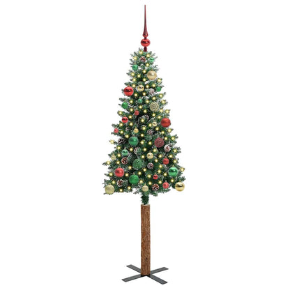 Albero di Natale snodato con 150 LED con supporto Verde 150 cm