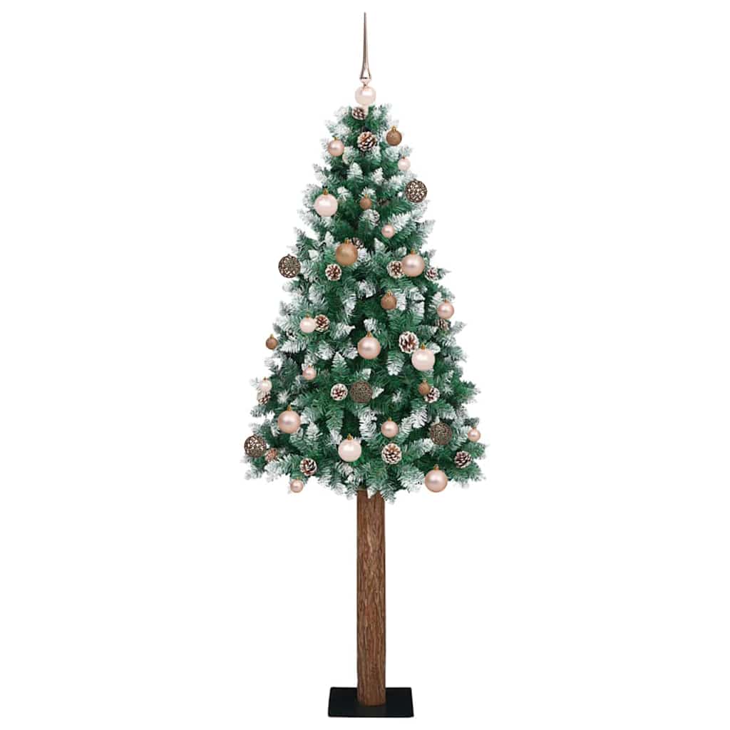 Albero di Natale snodato con 300 LED Verde e Bianco 180 cm