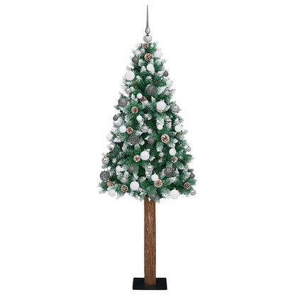 Albero di Natale snodato con 300 LED Verde e Bianco 180 cm