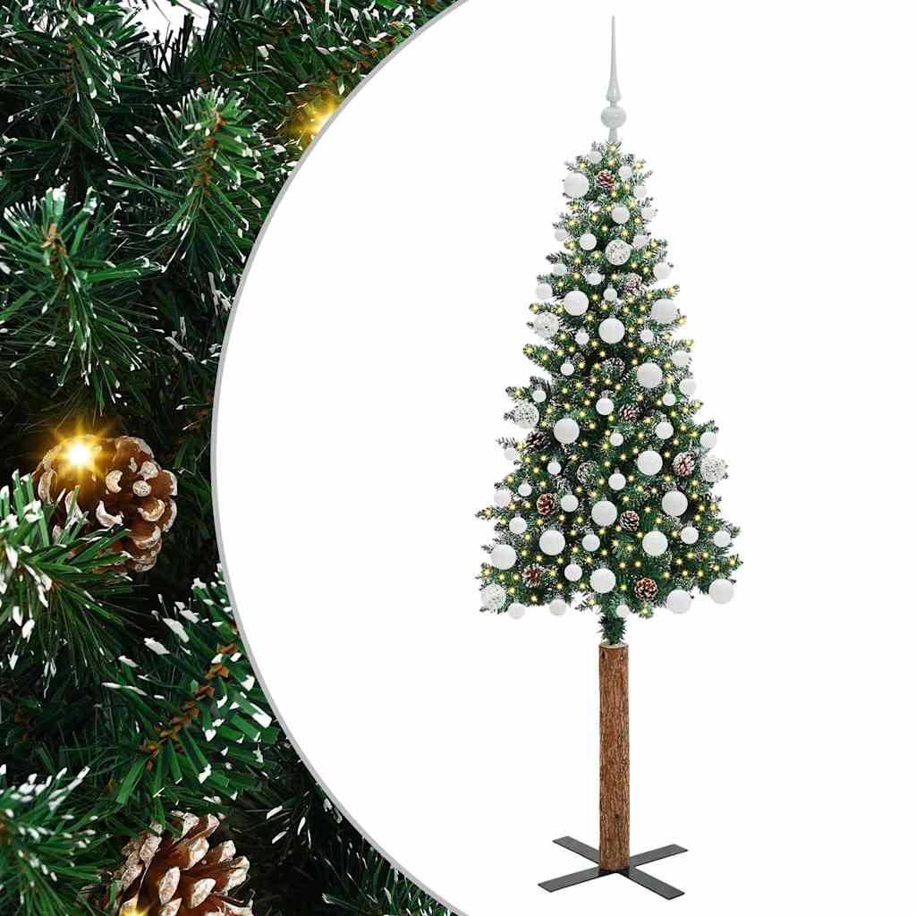 Albero di Natale snodato con 300 LED con supporto Verde 180 cm | homemem39
