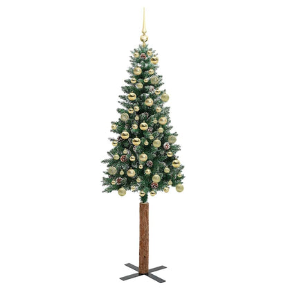 Albero di Natale snodato con 300 LED Verde e Bianco 180 cm