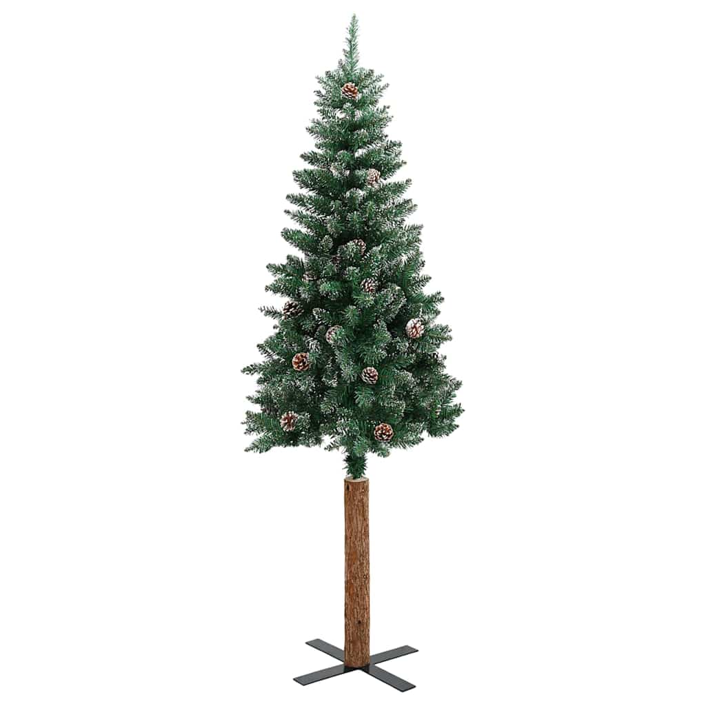 Albero di Natale snodato con 300 LED Verde e Bianco 180 cm